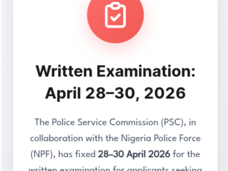 Nigeria Police Recruitment 2026 CBT Date Is Out – Check If You Are Shortlisted Now