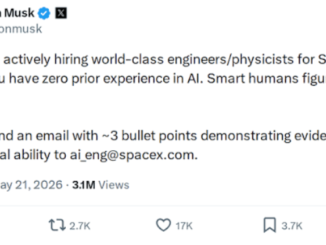 Elon Musk Announces SpaceXAI Recruitment for Engineers & Physicists Worldwide 