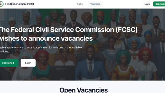FCSC Recruitment 2026 Complete Federal Civil Service Commission Application Guide FCSC Recruitment 2026/2027: Complete Federal Civil Service Commission Application Guide