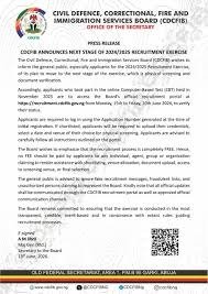 CDCFIB Announces Next Stage of 2024/2025 Recruitment Exercise