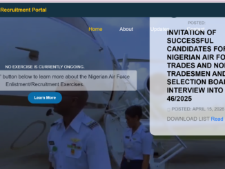 Nigerian Air Force Recruitment 2026: Complete NAF BMTC Application Guide