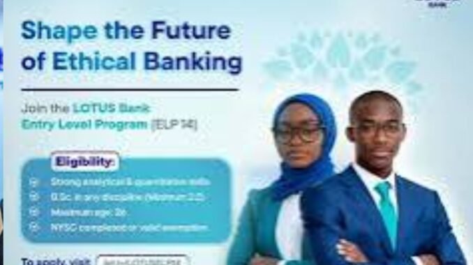 2026 LOTUS Bank Sales Academy (LSA) Application: Requirements, Eligibility, How to Apply, and Recruitment Guide